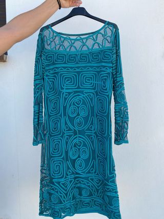 Vestido fiesta manga 3/4 talla 38-40