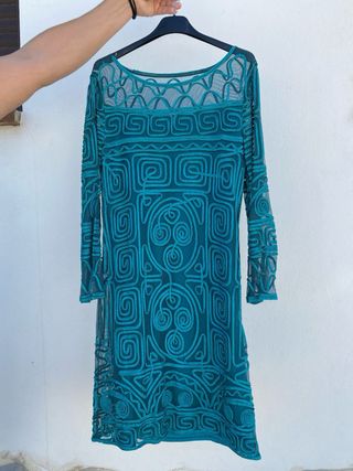Vestido fiesta manga 3/4 talla 38-40