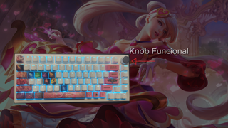 Teclado Mecánico Sona League of Legends Red Switch