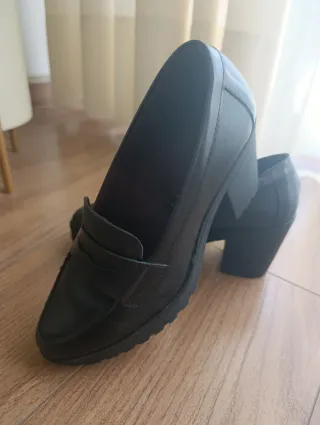 Zapatos de tacón Pitillo piel negros