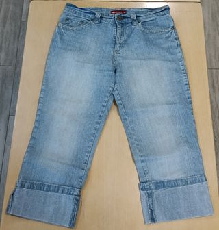 Pantalón vaquero pirata New Caro azul