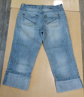 Pantalón vaquero pirata New Caro azul