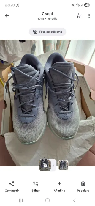 Nike Air Zoom Giannis Freak 6 Gris y Dorado