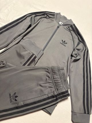 Chándal Adidas Niño Gris y Negro