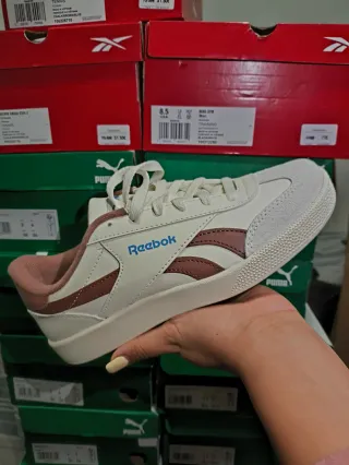 Reebok Smash Hombre Talla 41 Marrón/Blanco