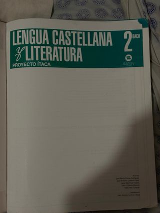 libro lengua 2 bachillerato 