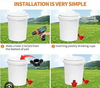 2 Bebederos Automáticos Aves NUEVO color Azul