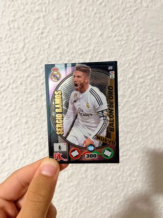 Cromo Sergio Ramos Balón de Oro 14-15