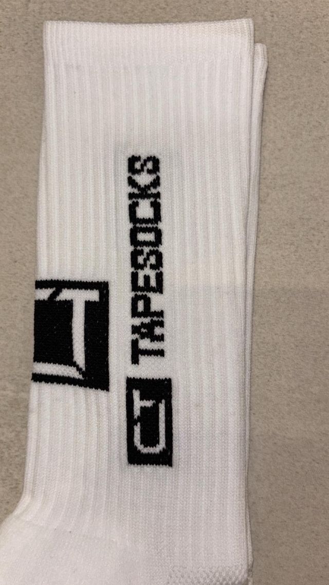 Calze sportive Tape-Socks bianche