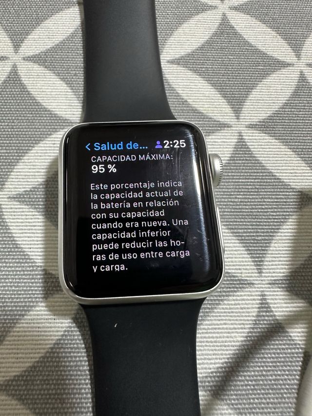 Apple Watch 3 /38mm /Plata /95% Salud
