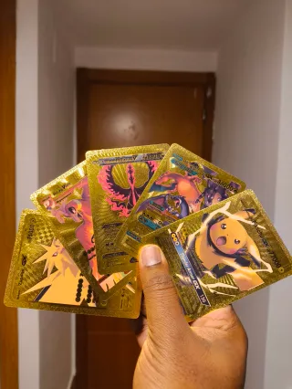 Cartas Pokémon Doradas Coleccionables