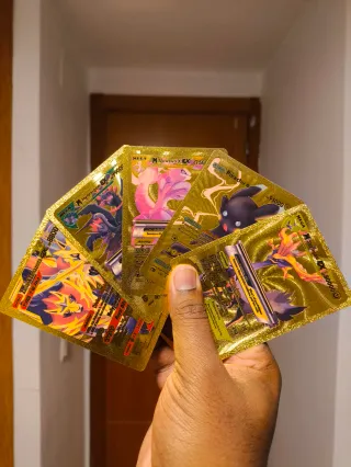 Cartas Pokémon Doradas Coleccionables