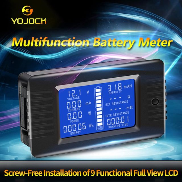 Monitor batteria DC 0-200V con shunt