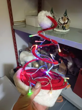 Cappello Babbo Natale con Luci LED