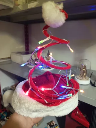 Cappello Babbo Natale con Luci LED