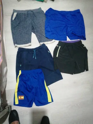 Lote 5 pantalones cortos deportivos