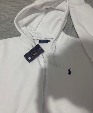 Chándal estilo Polo blanco, talla M