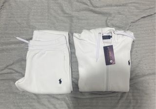 Chándal estilo Polo blanco, talla M
