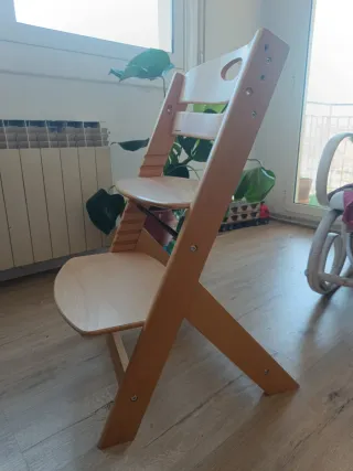 Trona de madera bebé estilo Stokke