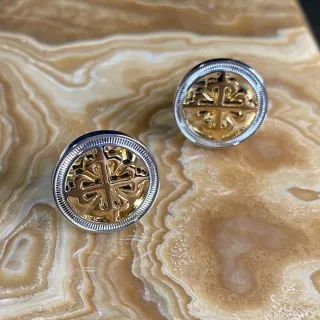 Gemelos Patek Philippe Acero oro y plata con Funda