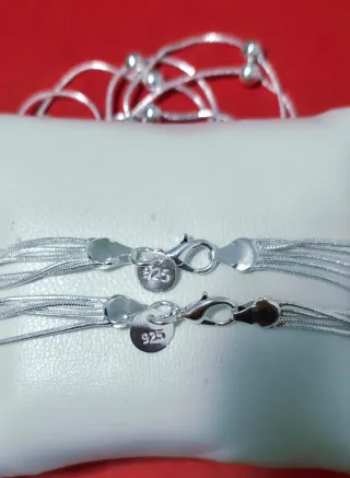 Collar y Pulsera de Plata 925 de 45/50 cm 
