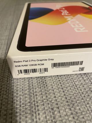 Redmi Pad 2 Pro en caja con factura