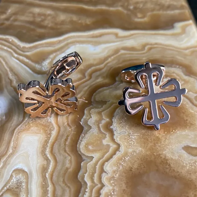 ✅ Gemelos Patek Philippe Acero Dorado