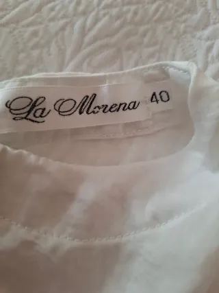 Conjunto Vintage Y2K La Morena Blanco y Negro 