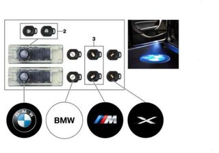 Proyector LED Puerta BMW Original