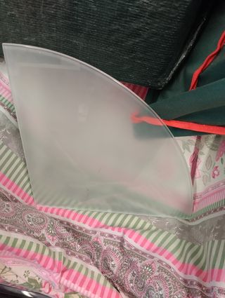 3 mensole ad angolo in vetro