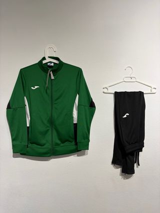 Chándal Joma Derby Hombre Verde/Negro