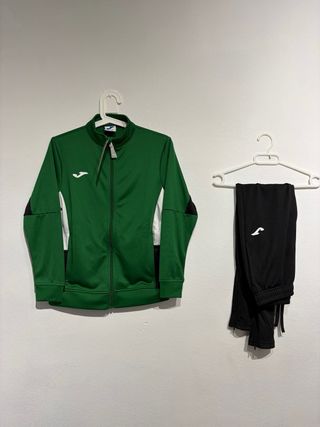 Chándal Joma Derby Hombre Verde/Negro