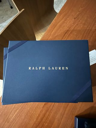 Caja regalo Ralph Lauren azul x4
