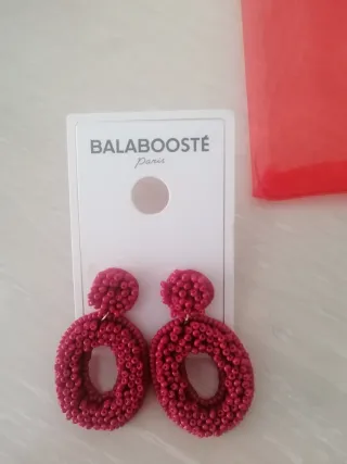 Pendientes Balabooste Rosas y Rojos
