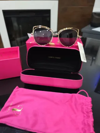 Gafas de Sol Valeria Mazza Rosas y Doradas
