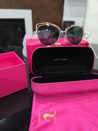 Gafas de Sol Valeria Mazza Rosas y Doradas
