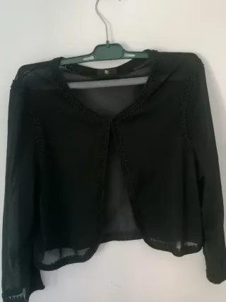 Bolero negro mujer