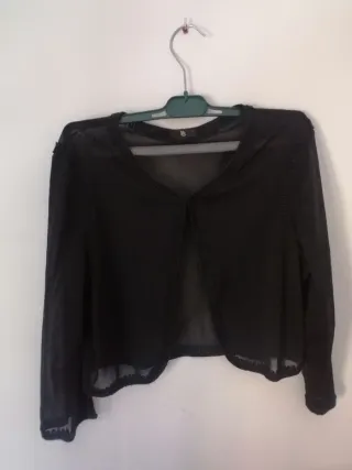 Bolero negro mujer