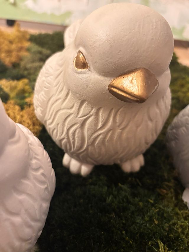 figuras decorativas tres pajaritos minimalistas.