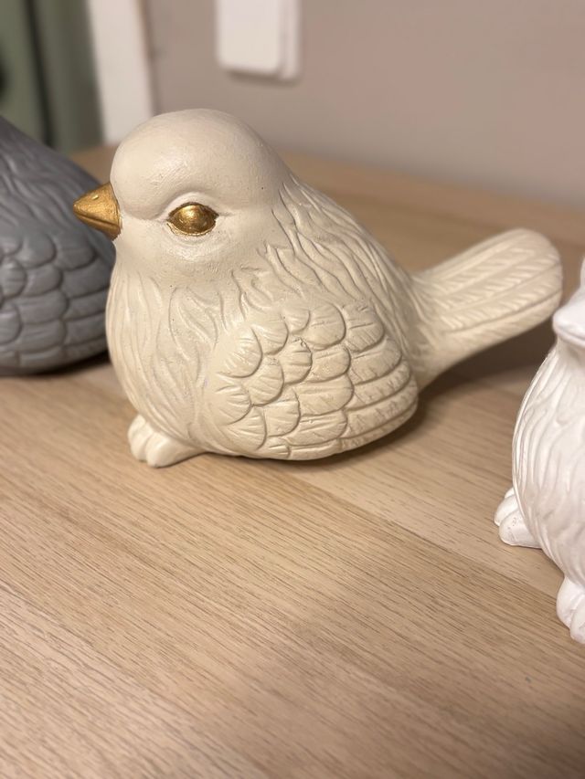 figuras decorativas tres pajaritos minimalistas.