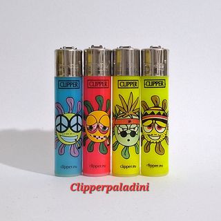 Set 4 Accendini Clipper Design Divertenti