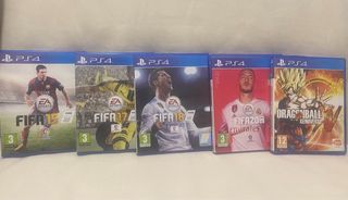 Lote 4 Juegos PS4: FIFA 20, 18, 17, 15 + regalo