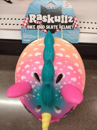 Casco Raskullz Unicornio niños 5+ patin/bici