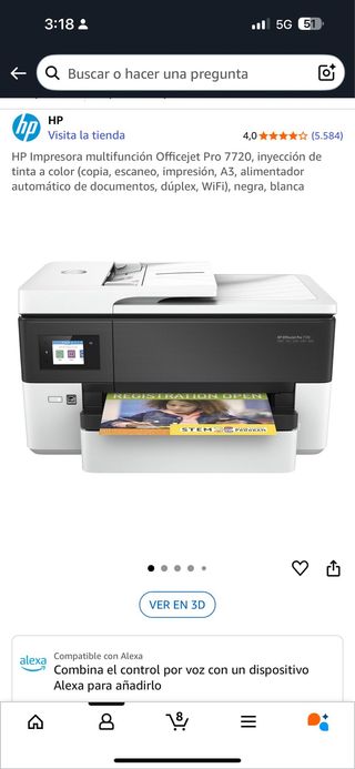 Impresora HP Officejet Pro 7720 Multifunción