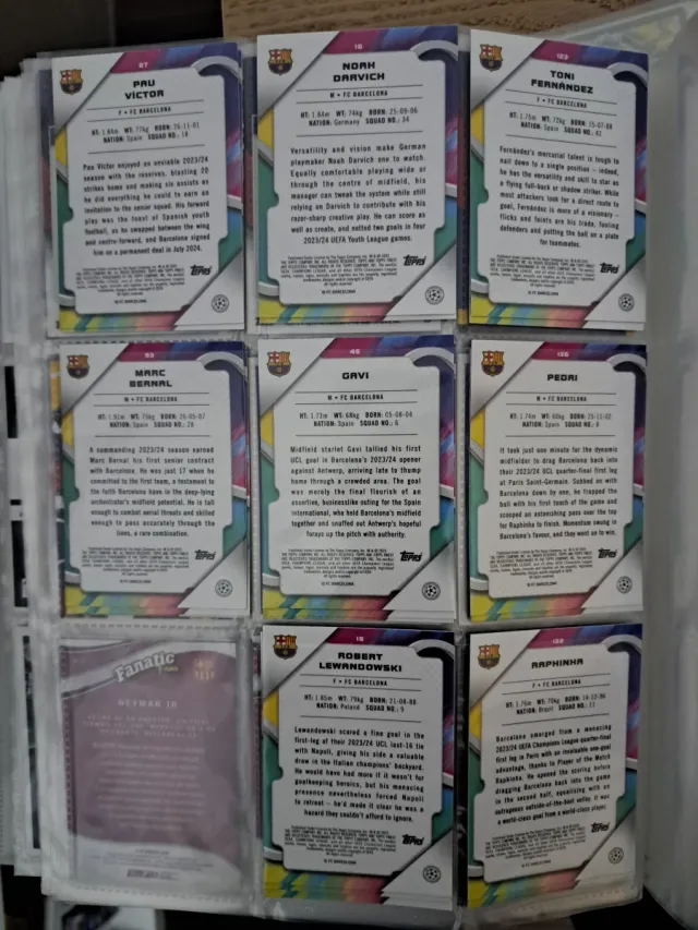 8 Tarjetas Fútbol FC Barcelona Finest