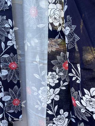 Yukata kimono algodón índigo 