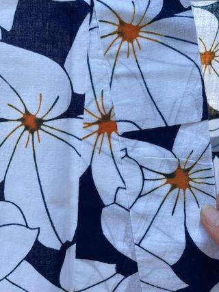 Kimono Japonés Algodón Estampado Flores