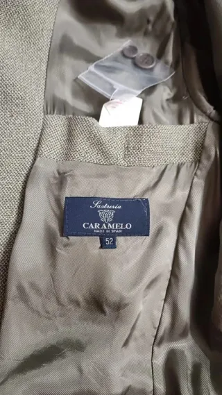 Chaqueta Caramelo Verde Jaspeado T. 52