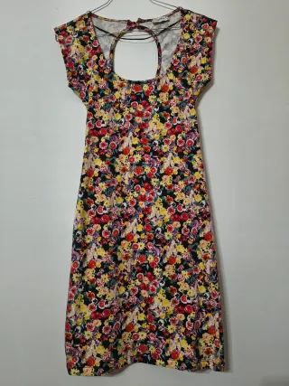 Abito corto fantasia floreale
