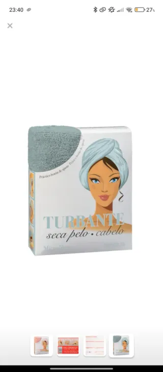 Turbante para pelo de toalla